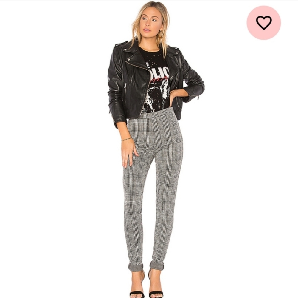 Motel Jada pant in Grey Charles check